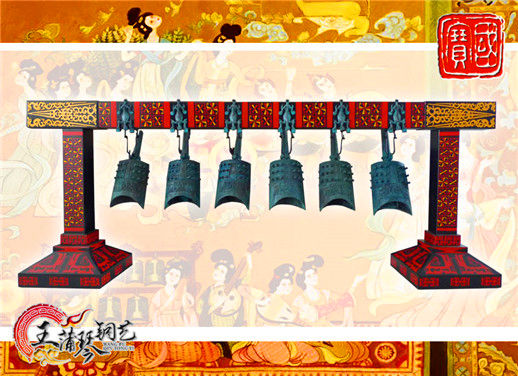 6件套仿古編鐘，小型特色樂器，民樂混音配套